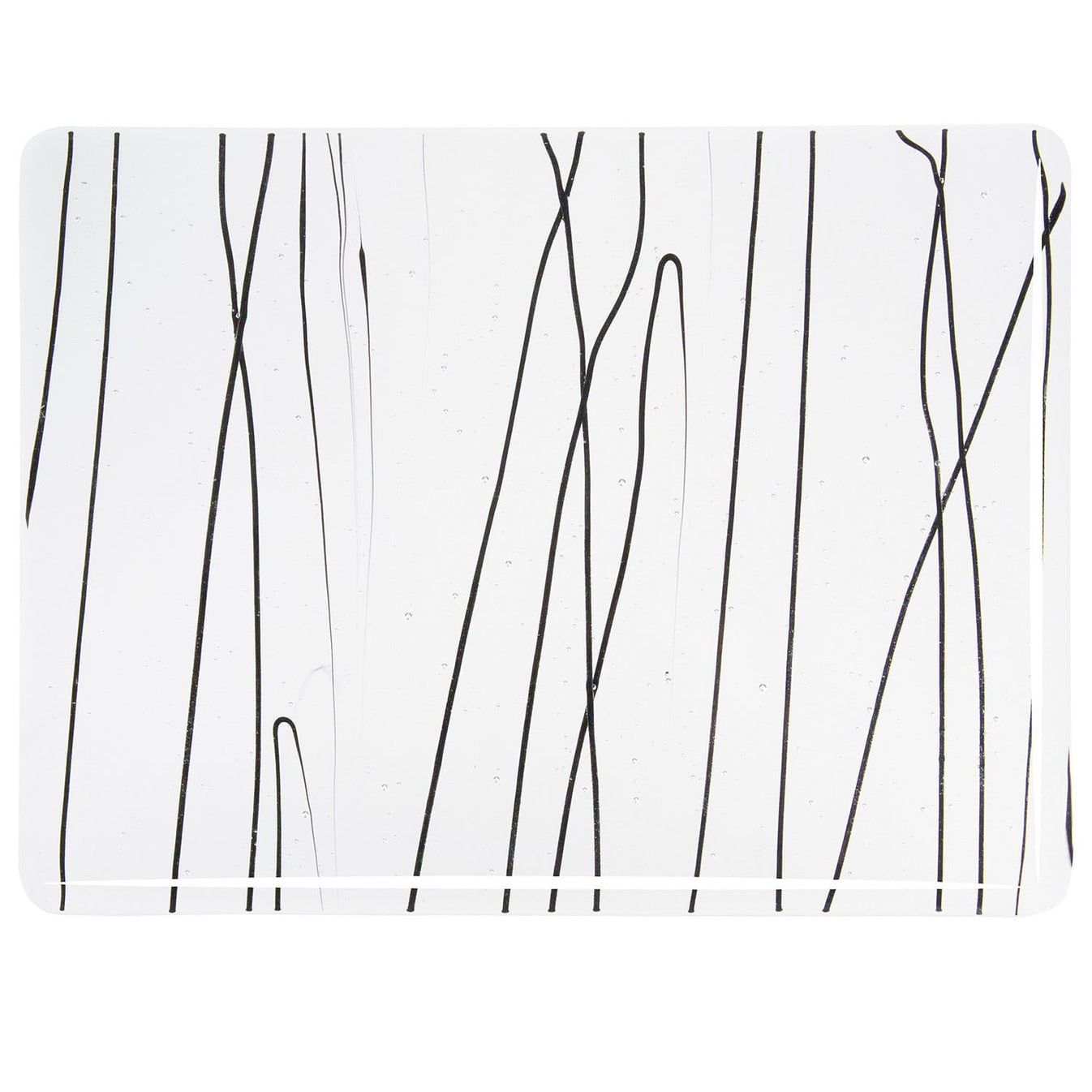 004100 Black Streamers Half Sheet Australian Art Glass Supplies