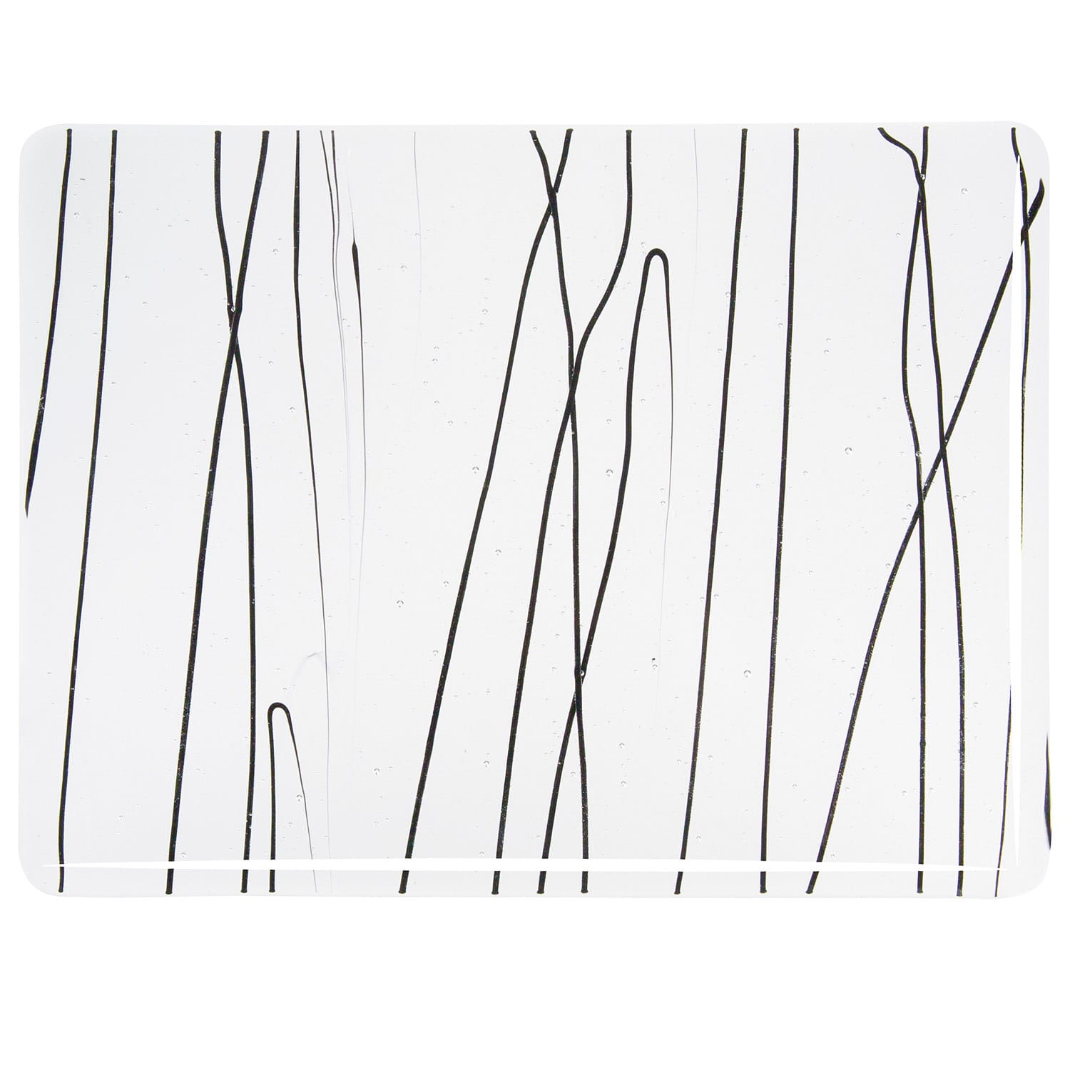 Bullseye COE90 Fusing Glass 004100 Black Streamers Half Sheet