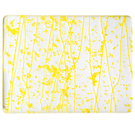Bullseye COE90 Fusing Glass 004220 Canary & Sunflower Yellow Frit, Sunflower Yellow Strmrs Handy Sheet