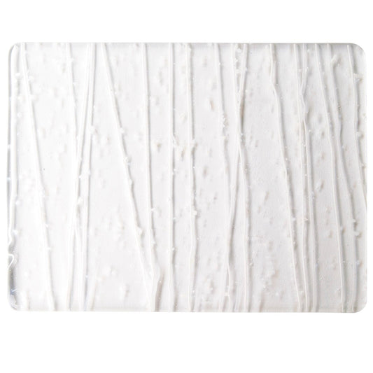 Bullseye COE90 Fusing Glass 004237 Vanilla & White Frit, Vanilla & White Streamers Handy Sheet