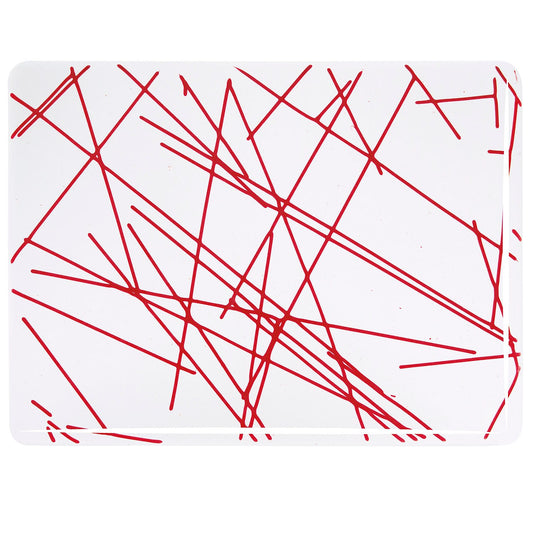 Bullseye COE90 Fusing Glass 004424 Red Chopstix Handy Sheet